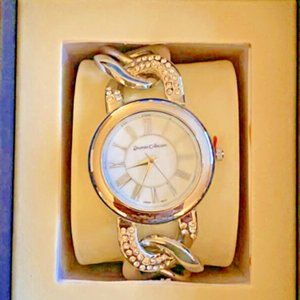 JOURNEE COLLECTION WOMENS CHUNKY SILVER TONE  WATCH NEW IN BOX